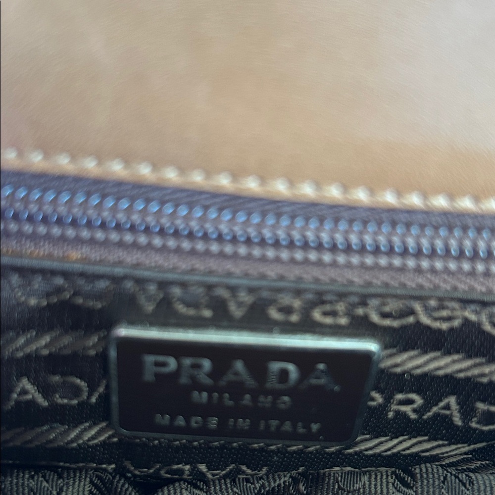 Prada Leather Bag in Brown and Tan - Picture 8 of 14